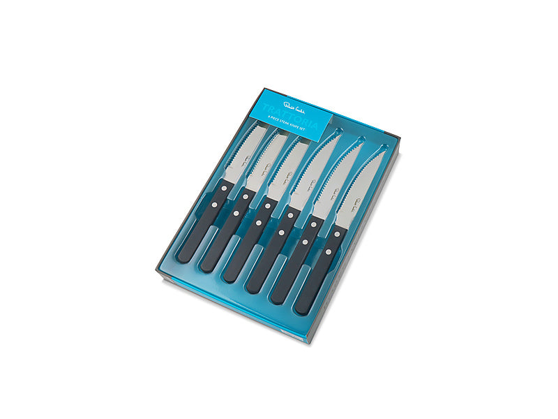 Trattoria 6pc Steak Knife Set Gift Boxed
